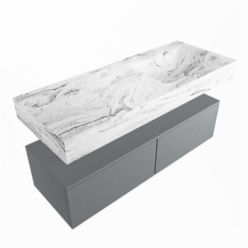 corian waschtisch set alan dlux 120 cm braun marmor glace ADX120Pla2lR1gla