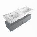 corian waschtisch set alan dlux 130 cm braun marmor glace ADX130Pla2lD2gla