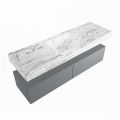 corian waschtisch set alan dlux 150 cm braun marmor glace ADX150Pla2lM1gla