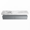 corian waschtisch set alan dlux 200 cm braun marmor glace ADX200Pla2ll0gla