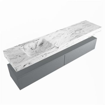 corian waschtisch set alan dlux 200 cm braun marmor glace ADX200Pla2ll1gla