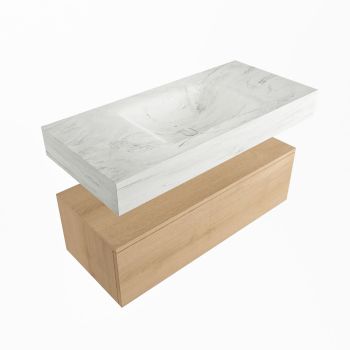 corian waschtisch set alan dlux 100 cm weiß marmor opalo ADX100was1lM0opa