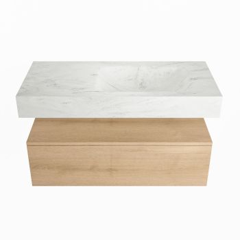 corian waschtisch set alan dlux 100 cm weiß marmor opalo ADX100was1lR0opa