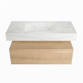 corian waschtisch set alan dlux 100 cm weiß marmor opalo ADX100was1lM1opa