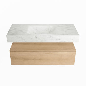 corian waschtisch set alan dlux 110 cm weiß marmor opalo ADX110was1lM0opa