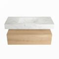 corian waschtisch set alan dlux 110 cm weiß marmor opalo ADX110was1lM0opa