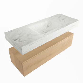 corian waschtisch set alan dlux 120 cm weiß marmor opalo ADX120was1lM0opa
