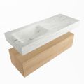 corian waschtisch set alan dlux 120 cm weiß marmor opalo ADX120was1ll0opa