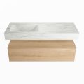 corian waschtisch set alan dlux 120 cm weiß marmor opalo ADX120was1ll1opa