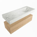corian waschtisch set alan dlux 120 cm weiß marmor opalo ADX120was1lR1opa