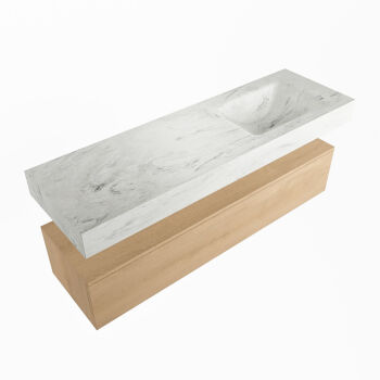 corian waschtisch set alan dlux 150 cm weiß marmor opalo ADX150was1lR0opa