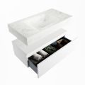 corian waschtisch set alan dlux 90 cm weiß marmor opalo ADX90Tal1lM0opa