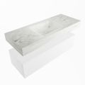 corian waschtisch set alan dlux 120 cm weiß marmor opalo ADX120Tal1lM0opa