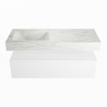 corian waschtisch set alan dlux 120 cm weiß marmor opalo ADX120Tal1ll0opa