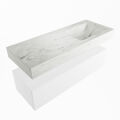 corian waschtisch set alan dlux 120 cm weiß marmor opalo ADX120Tal1lR0opa