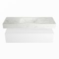 corian waschtisch set alan dlux 130 cm weiß marmor opalo ADX130Tal1lM0opa