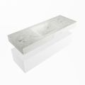 corian waschtisch set alan dlux 130 cm weiß marmor opalo ADX130Tal1lM0opa
