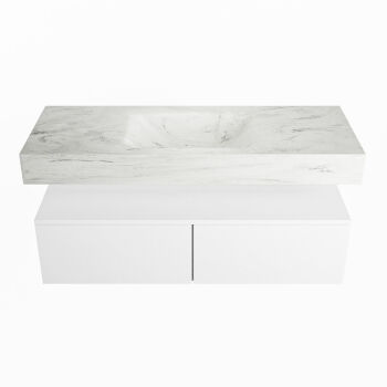 corian waschtisch set alan dlux 120 cm weiß marmor opalo ADX120Tal2lM0opa