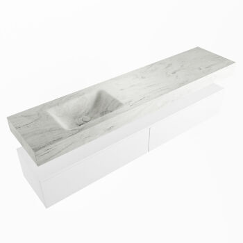 corian waschtisch set alan dlux 200 cm weiß marmor opalo ADX200Tal2ll0opa