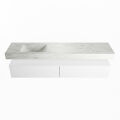 corian waschtisch set alan dlux 200 cm weiß marmor opalo ADX200Tal2ll0opa