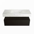corian waschtisch set alan dlux 110 cm weiß marmor opalo ADX110Urb1lM1opa