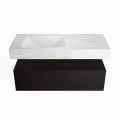 corian waschtisch set alan dlux 110 cm weiß marmor opalo ADX110Urb1ll1opa