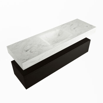 corian waschtisch set alan dlux 150 cm weiß marmor opalo ADX150Urb1lM0opa