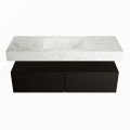 corian waschtisch set alan dlux 130 cm weiß marmor opalo ADX130Urb2lM1opa