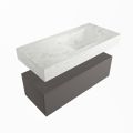 corian waschtisch set alan dlux 100 cm weiß marmor opalo ADX100Dar1lR0opa