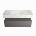 corian waschtisch set alan dlux 110 cm weiß marmor opalo ADX110Dar1lM0opa
