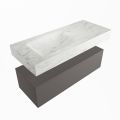 corian waschtisch set alan dlux 110 cm weiß marmor opalo ADX110Dar1ll0opa