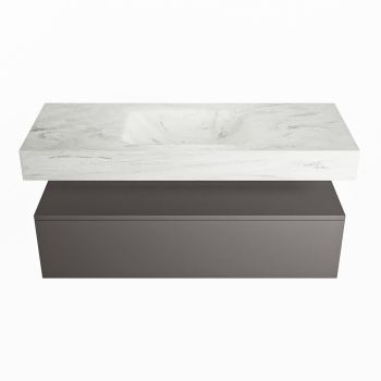 corian waschtisch set alan dlux 120 cm weiß marmor opalo ADX120Dar1lM0opa