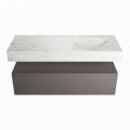corian waschtisch set alan dlux 120 cm weiß marmor opalo ADX120Dar1lR0opa