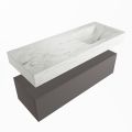corian waschtisch set alan dlux 120 cm weiß marmor opalo ADX120Dar1lR1opa