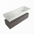 corian waschtisch set alan dlux 130 cm weiß marmor opalo ADX130Dar1lR0opa