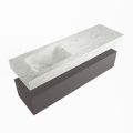 corian waschtisch set alan dlux 150 cm weiß marmor opalo ADX150Dar1ll1opa