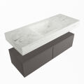 corian waschtisch set alan dlux 120 cm weiß marmor opalo ADX120Dar2lM0opa