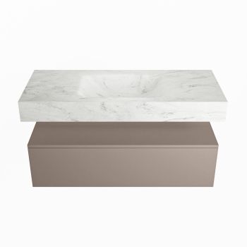 corian waschtisch set alan dlux 110 cm weiß marmor opalo ADX110Smo1lM0opa