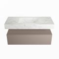 corian waschtisch set alan dlux 110 cm weiß marmor opalo ADX110Smo1lM0opa