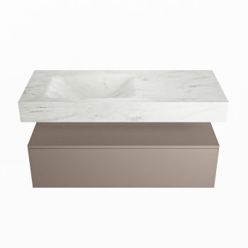 corian waschtisch set alan dlux 110 cm weiß marmor opalo ADX110Smo1ll0opa