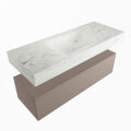 corian waschtisch set alan dlux 120 cm weiß marmor opalo ADX120Smo1lM0opa