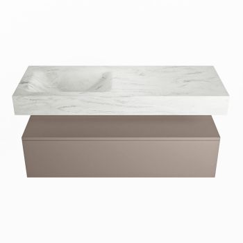 corian waschtisch set alan dlux 120 cm weiß marmor opalo ADX120Smo1ll0opa