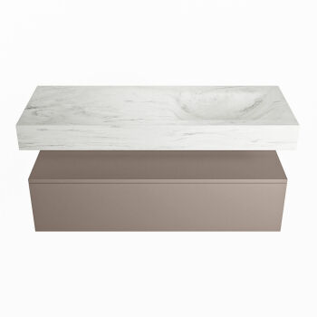 corian waschtisch set alan dlux 120 cm weiß marmor opalo ADX120Smo1lR0opa