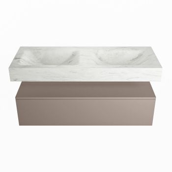 corian waschtisch set alan dlux 120 cm weiß marmor opalo ADX120Smo1lD0opa