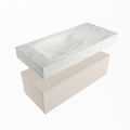 corian waschtisch set alan dlux 100 cm weiß marmor opalo ADX100lin1ll0opa