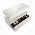 corian waschtisch set alan dlux 100 cm weiß marmor opalo ADX100lin1lR0opa