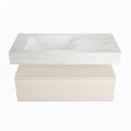 corian waschtisch set alan dlux 100 cm weiß marmor opalo ADX100lin1ll1opa