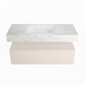corian waschtisch set alan dlux 110 cm weiß marmor opalo ADX110lin1lM0opa