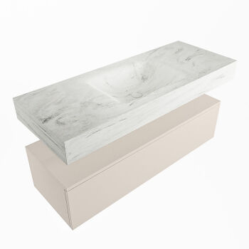 corian waschtisch set alan dlux 120 cm weiß marmor opalo ADX120lin1lM0opa