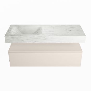 corian waschtisch set alan dlux 120 cm weiß marmor opalo ADX120lin1ll1opa